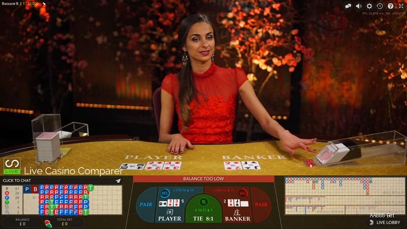 Jogo de Bacará ao Vivo